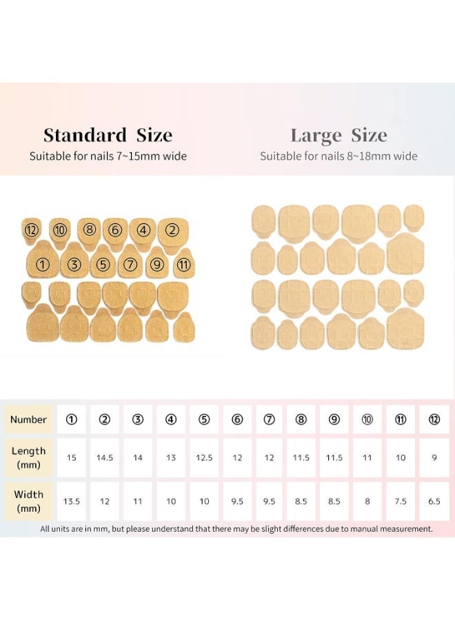 ChicAbode Nail Glue Stickers, Double Side for Press on Nails Stickers,Waterproof Breathable False Nail Tips Jelly Adhesive Nail Tabs Glue (25 Sheets/600 Pcs) - Image 2